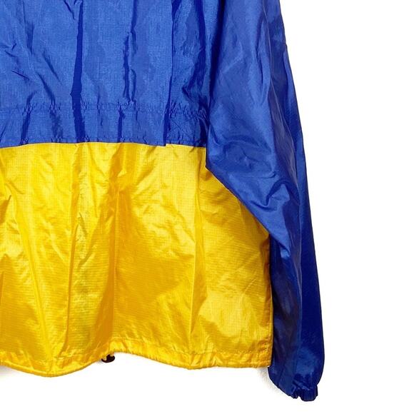 Speedo Men’s Lightweight Windbreaker Jacket Packable Pouch Bright Retro Y2K - Picture 4 of 11